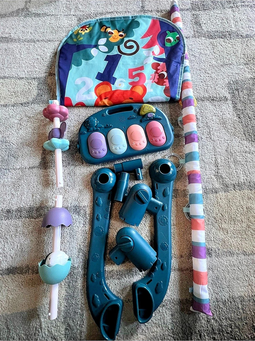 Fisher-Price Deluxe Kick & Play Piano Gym Educational Toy Set
